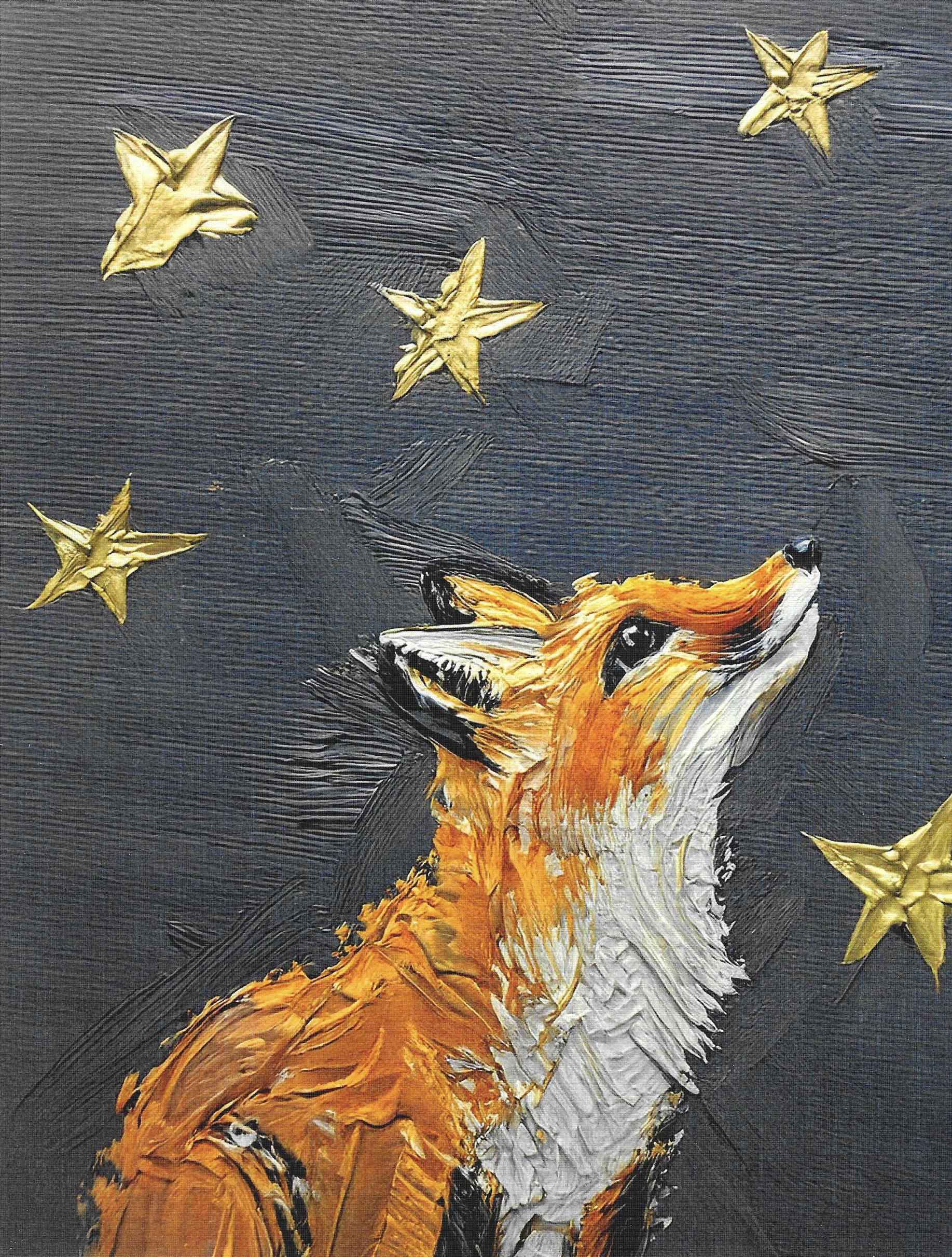 North Star — fox under night sky
